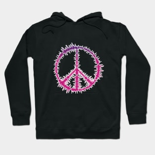 Peace Sign Pink | Audio Wave Hoodie